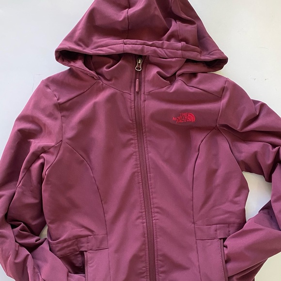 The northern face woman’s SHLBERSCHL  hoodie standard s/m Radishes burgundy - Picture 3 of 12